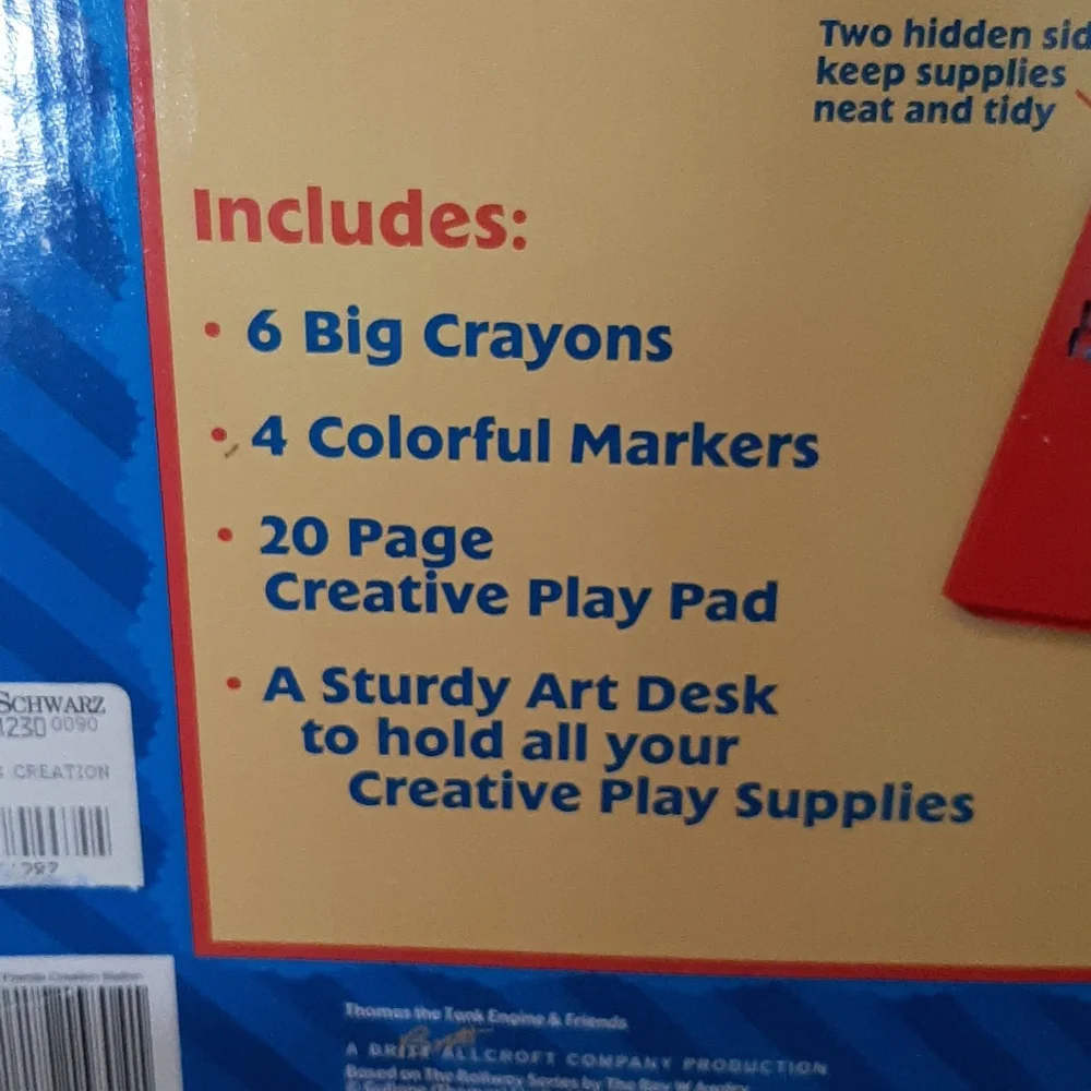 Thomas & Friends Art Desk with Markers,Crayons,Paper
